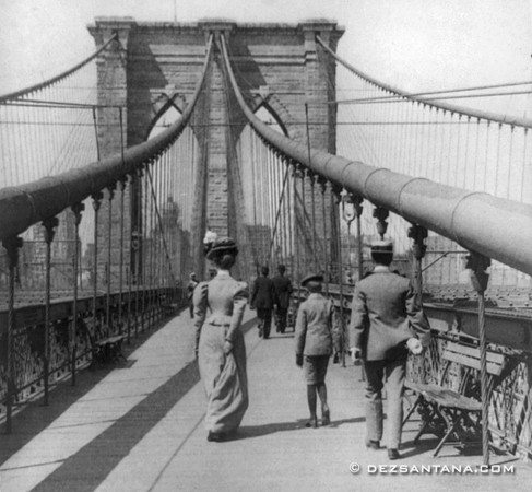 Brooklyn Bridge Walkway, 1899
