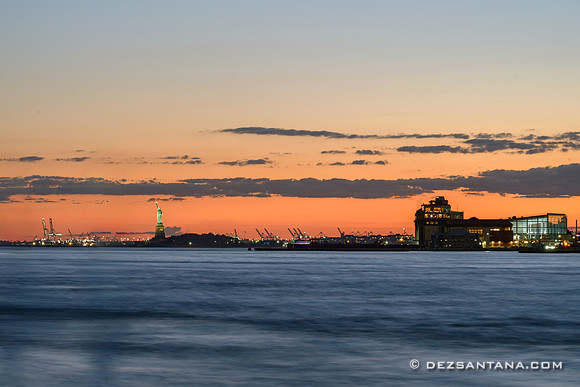 Sunset Over Lady Liberty