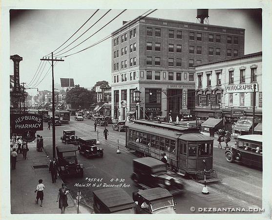 Main Street & Roosevelt Avenue, 1930