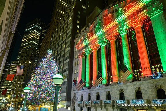 New York Stock Exchange Christmas Display