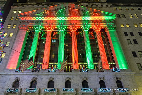 New York Stock Exchange Christmas Display