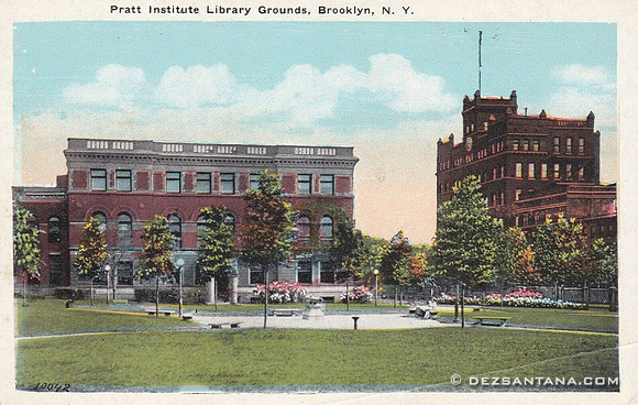 Pratt Institute Library Grounds, 1900s