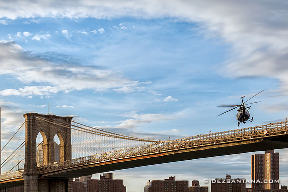 NYPD Air Sea Rescue & Brooklyn Bridge