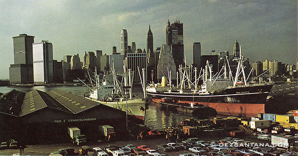 Lower Manhattan Skyline, 1970