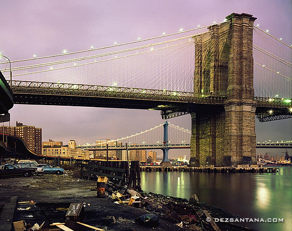 Brooklyn & Manhattan Bridges, 1970