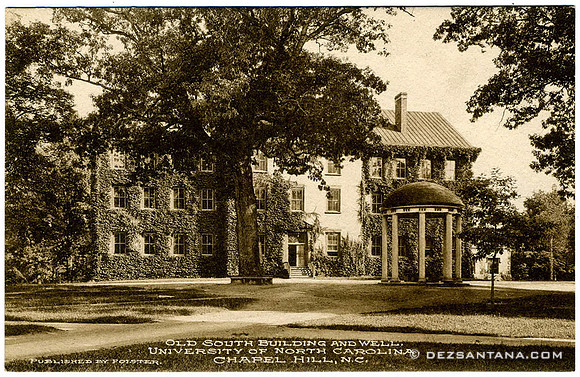 Old South Building & Old Well - University of North Carolina, 1917