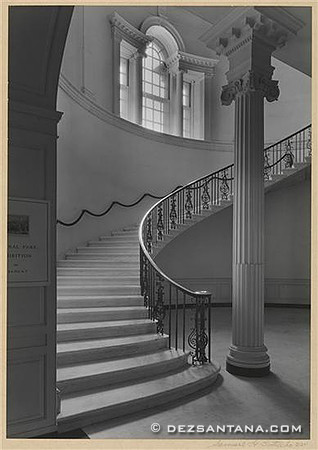 Museum of The City of NY Rotunda Stairs, 1934