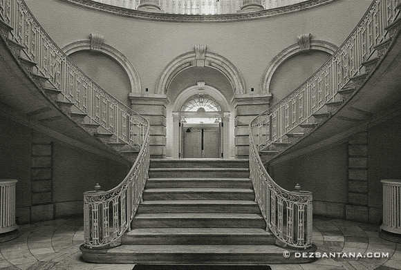 City Hall Rotunda Oil Canvas